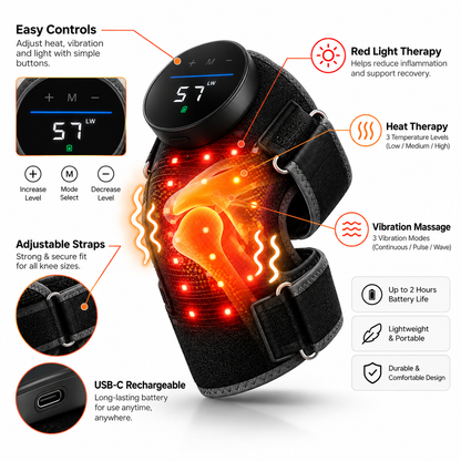 KnotFree 3-in-1 Heated Knee Massager