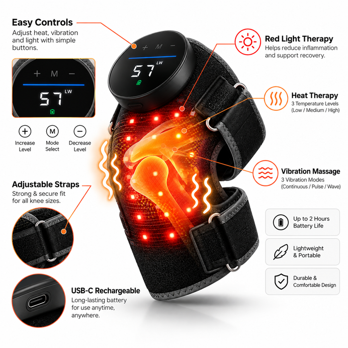 KnotFree 3-in-1 Heated Knee Massager