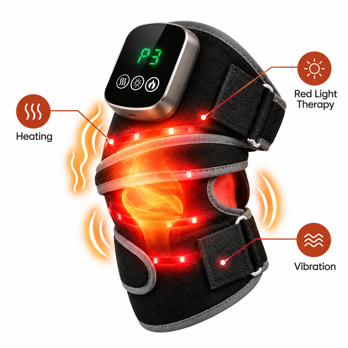 KnotFree™ 3-in-1 Heated Knee Massager